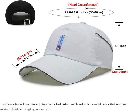 CLAPE Quick Dry Sports Cap Summer UV Protection Mesh Running Hat Lightweight Waterproof Breathable Reflective Sun Visor Hats in Saudi Arabia