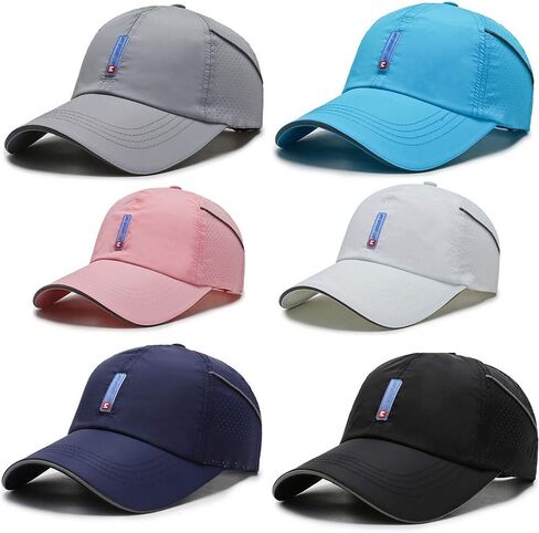 CLAPE Quick Dry Sports Cap Summer UV Protection Mesh Running Hat Lightweight Waterproof Breathable Reflective Sun Visor Hats in Saudi Arabia