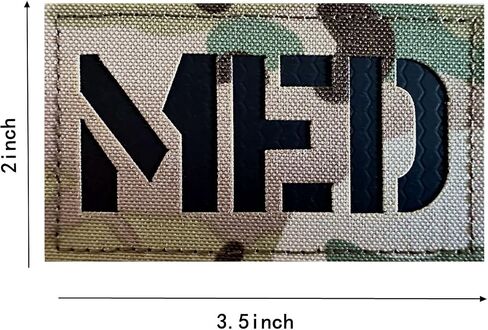 2x3.5 "الأشعة تحت الحمراء IR MED Medic EMS EMT التصحيح التكتيكية سترة التصحيح هوك السحابة الدعم (الحارس الأخضر) in Saudi Arabia