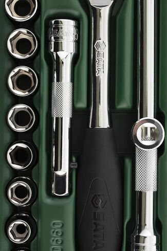 مجموعة مقابس SATA 27 قطعة 1/2 بوصة محرك 6 نقاط مترية - ST09903SJ in Kuwait