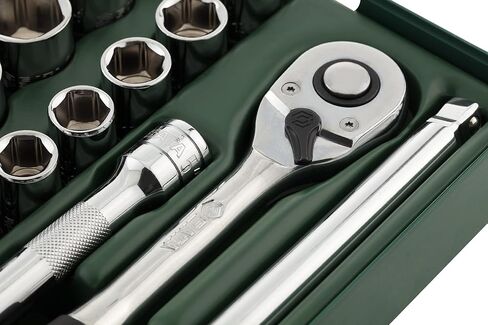 مجموعة مقابس SATA 27 قطعة 1/2 بوصة محرك 6 نقاط مترية - ST09903SJ in Kuwait