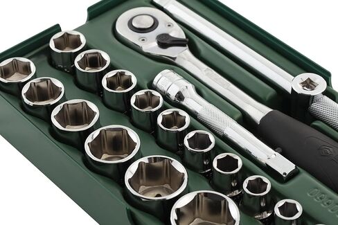 مجموعة مقابس SATA 27 قطعة 1/2 بوصة محرك 6 نقاط مترية - ST09903SJ in Kuwait