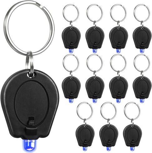 12 Pack Ultra Bright Blue Light Keychain Flashlight, Mini Blue LED Keychain Flashlight, Blue Keychain Flashlight for Night Observation in Saudi Arabia