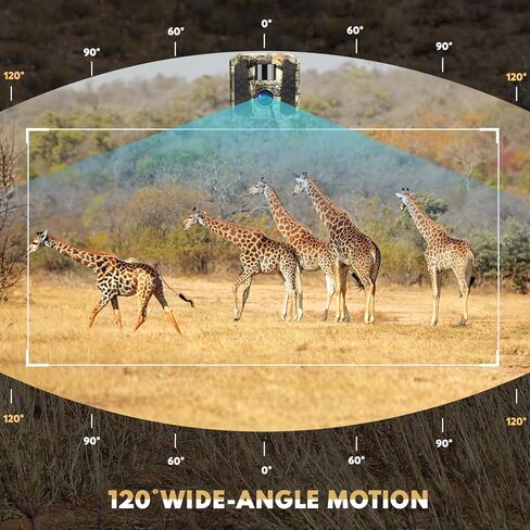 WOSPORTS WiFi Trail Camera 2K 30MP HD كاميرات الألعاب مع حركة الرؤية الليلية المنشط، كاميرا الصيد مع شاشة LCD ملونة مقاس 2.0 بوصة، وكاميرا غزال بزاوية عريضة 120 درجة لمراقبة الحياة البرية in Kuwait