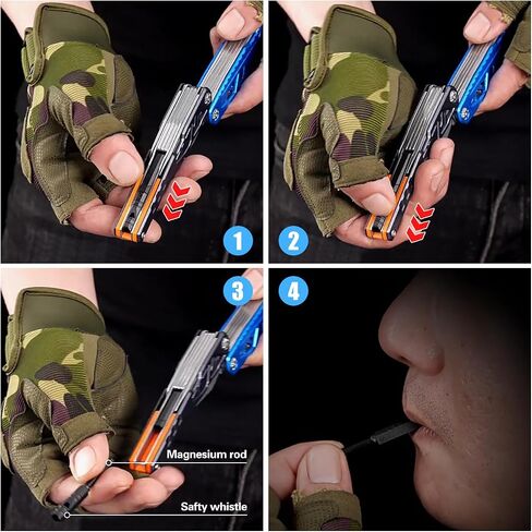 Upgraded 18 in 1 Multitool,Professional Stainless Steel Multitool Pliers with Replaceable Alloy Steel Blades Wire Cutters,Bottle Opener,Nylon Sheath,Apply to Survival,Camping & Hunting（Black） in Saudi Arabia