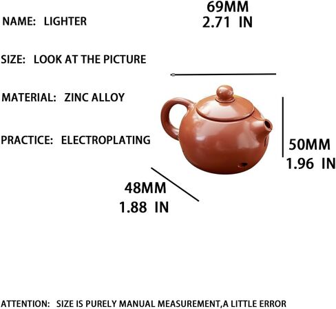 Torch Lighter, Cool Lighters, Jet Lighter, Windproof Lighter, Unique Lighter, Trench Lighter, Cute Lighter, Creative Teapot Shape Decoration Lighter, Birthday, Candle, Gift for Men (Black) in Saudi Arabia