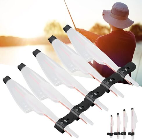 Milltrip Fishing Rod Tip , 5pcs Plastic Telescopic Fishing Rod Tip Cover Fishing Pole Top Protector for Sea Fishing Accessories(1#) in Saudi Arabia