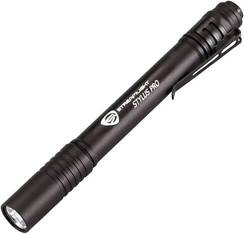 Streamlight Stylus Pro Aluminum Pen Light, Super High-Flux LED, 2 AAA Alkaline, Matte Black (683-66118/66118) in Saudi Arabia