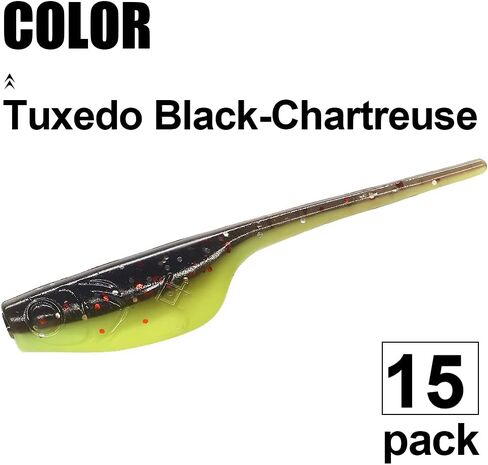 Crappie-Baits- Plastics-Jig-Heads-Kit-Shad-Fishing-Lures-for Crappie-Panfish-Bluegill-20Piece Kit - 15 Bodies- 5 Crappie Jig Heads in Saudi Arabia