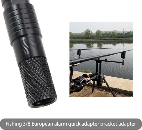 4PCS 3/8 Inch Fishing Alarm Connector Fishing Bite Alarm Quick Release Adapter Fishing Rod Support Holder Connector Removable Carp Fishing Tackle in Saudi Arabia
