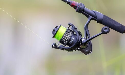 صن رايز أنجلر سكاوت 3000 بكرة دوارة للمياه العذبة | هيكل من ألياف الكربون خفيف الوزن بوزن 8.6 أونصة | قرص ثلاثي 24+ رطل أقصى سحب | 10+1 ستانلس ستيل BB | 5.2:1 نسبة التروس | قبضة إيفا in Kuwait