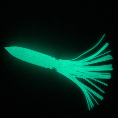 Squid Skirts Fishing Lures – 4pcs Mixed Colors Glow Octopus Plastic Lures Fishing Soft Baits 11.8" in Saudi Arabia