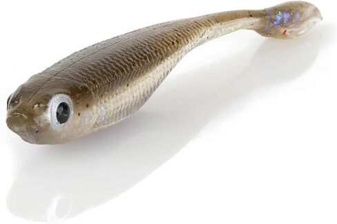 Savage Gear DS Minnow Fishing Bait, Electric Shad, Life-Like Details, Perfect for Bass, Infused with Scent, Subtle Action with Flat-Bottom Tail Bridge in Saudi Arabia