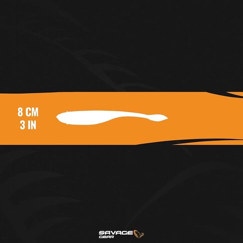 Savage Gear DS Minnow Fishing Bait, Electric Shad, Life-Like Details, Perfect for Bass, Infused with Scent, Subtle Action with Flat-Bottom Tail Bridge in Saudi Arabia