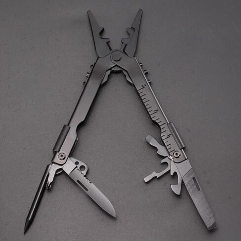13 in 1 Portable Multifunction Tool Pliers Screwdrivers ire Stripper Folding Plier Pocket Cutter EDC Combination Tools for Outdoor Camping Fishing (Desert Colour) in Saudi Arabia