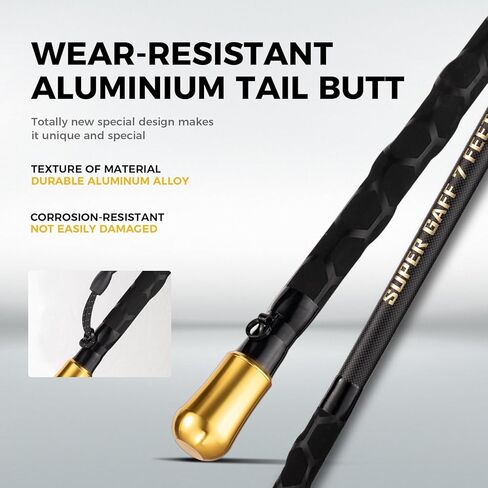 Carbon Fiber Fishing Gaff Saltwater Fish Gaff with S316 Stainless Steel Fishing Hook in Saudi Arabia