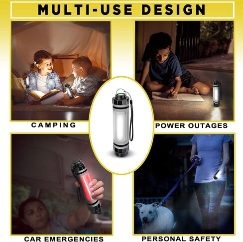 SunJack LightStick - ضوء مقاوم للماء قابل لإعادة الشحن مع بنك الطاقة، والمشي لمسافات طويلة، وحقائب الظهر والتخييم، وإكسسوارات المعدات الأساسية، ومستلزمات النجاة في حالات الطوارئ والتأهب للأعاصير in Saudi Arabia