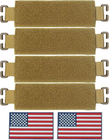 Molle Patch Panel with Elastic, Molle Patch Display Holder for Backpack,6X2 Mini Patch Board Include American Flag Patch in Kuwait