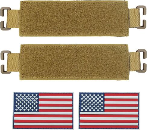 Molle Patch Panel with Elastic, Molle Patch Display Holder for Backpack,6X2 Mini Patch Board Include American Flag Patch in Kuwait