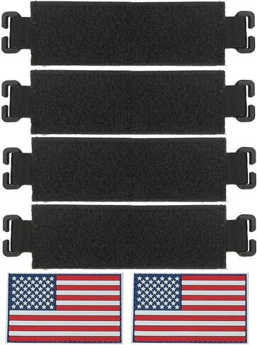 Molle Patch Panel with Elastic, Molle Patch Display Holder for Backpack,6X2 Mini Patch Board Include American Flag Patch in Saudi Arabia