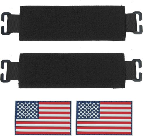 Molle Patch Panel with Elastic, Molle Patch Display Holder for Backpack,6X2 Mini Patch Board Include American Flag Patch in Saudi Arabia