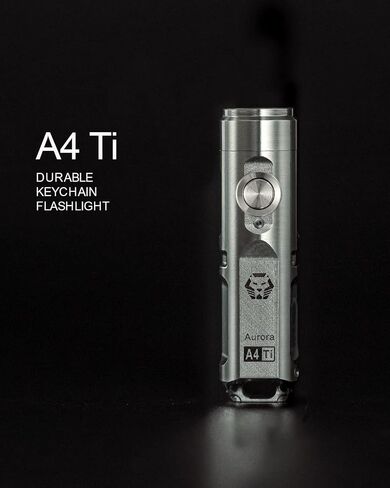 ترقية الجيل الرابع RovyVon Aurora A4 EDC Keychain Flashlight، USB C مصباح يدوي قابل لإعادة الشحن، تيتانيوم 650 لومن مصباح يدوي محمول فائق السطوع، خمسة أوضاع إضاءة، مصباح يدوي صغير للحمل اليومي in Kuwait