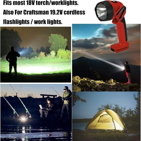 استبدال مصباح يدوي/مصباح عمل Ryobi 18V مصباح يدوي أضواء العمل لمبة تناسب حرفي مصابيح زينون 19.2 فولت - 10 عبوات in Kuwait