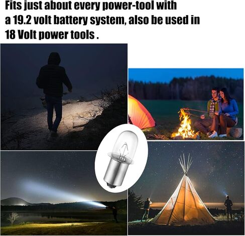 استبدال مصباح يدوي/مصباح عمل Ryobi 18V مصباح يدوي أضواء العمل لمبة تناسب حرفي مصابيح زينون 19.2 فولت - 10 عبوات in Kuwait