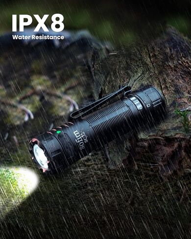 sofirn SC32 EDC مصباح يدوي 2000 لومن، مصباح يدوي صغير قابل لإعادة الشحن مع مصباح LED فائق السطوع SST40 5000K، مفتاح إلكتروني للذيل، مصباح يدوي بحجم الجيب للتخييم، والمشي لمسافات طويلة، والمشي في حالات الطوارئ للكلاب in Kuwait
