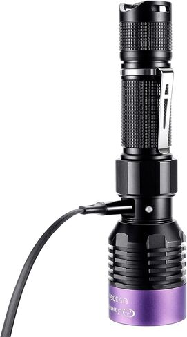 LIGHTFE Black light UV Light Keychain Flashlight with High Power UV 395nm LED Source High Power and Strong Beam for Pet Urine Detector Light, UV Glue Curing,Professional Art Repairing… in Saudi Arabia