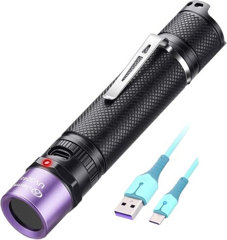 LIGHTFE Black light UV Light Keychain Flashlight with High Power UV 395nm LED Source High Power and Strong Beam for Pet Urine Detector Light, UV Glue Curing,Professional Art Repairing… in Saudi Arabia