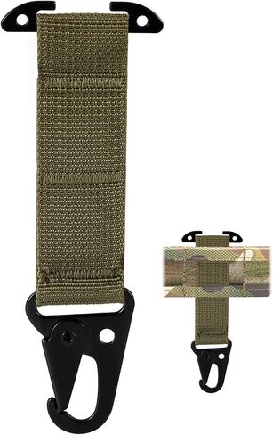 T-Mount Belt Clip, Webbing Belt Clip Clash Snap Hook Duty belt Key Holder Buckle Holder Belt Clip Strap Belt Keeper Adapter Hanging Carabiner Battle Belt Gear Accessories for Molle Backpack in Saudi Arabia