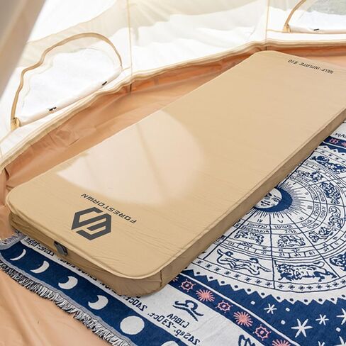 Self Inflating Sleeping Pad,4" Extra Thick Memory Foam Camping Pad, 60S Fast Air Self-Inflating Camping Mattress Pads, 4 Season Sleeping Mat for Camping Rooftop Tent Car Truck Van in Saudi Arabia