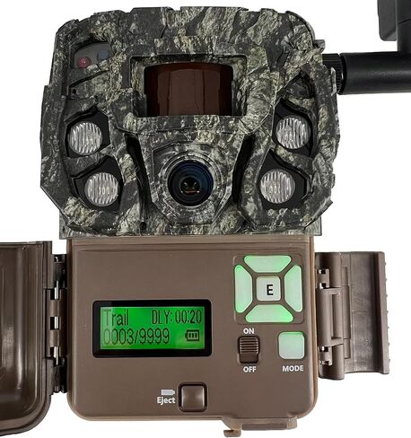 كاميرا Browning Trail Cameras Defender Vision Pro HD 24MP مزدوجة الشريحة لألعاب الصيد - هوائي فائق الكسب، نطاق كشف ليلي 110 بوصة وتوافق مع تطبيقات الهاتف الذكي (OVIX Camo) in Saudi Arabia