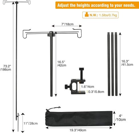 REDCAMP Collapsible Lantern Stand for Camping in Kuwait