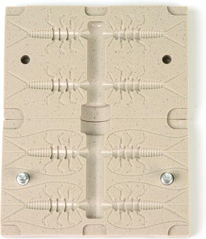 أربعة تجويف إغراء قالب لينة البلاستيك إغراء صنع قوالب حقن DIY بها بنفسك الصيد السحر StoneFly 1.6" in Saudi Arabia
