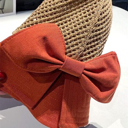 Women's UPF 50+ UV Sun Protection Breathable Wide Brim Bowknot Sun Hat Bucket hat in Saudi Arabia