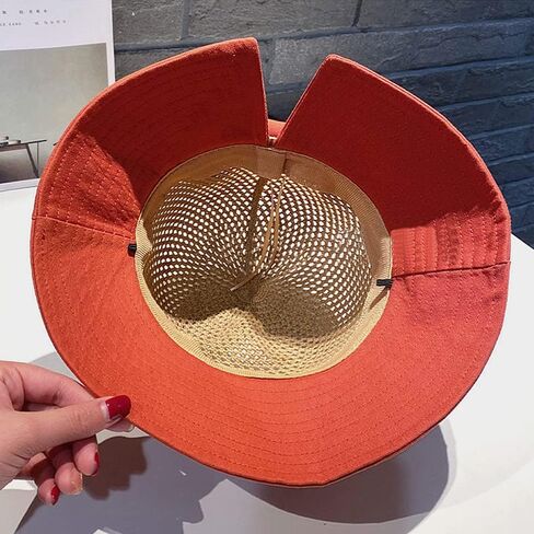 Women's UPF 50+ UV Sun Protection Breathable Wide Brim Bowknot Sun Hat Bucket hat in Saudi Arabia