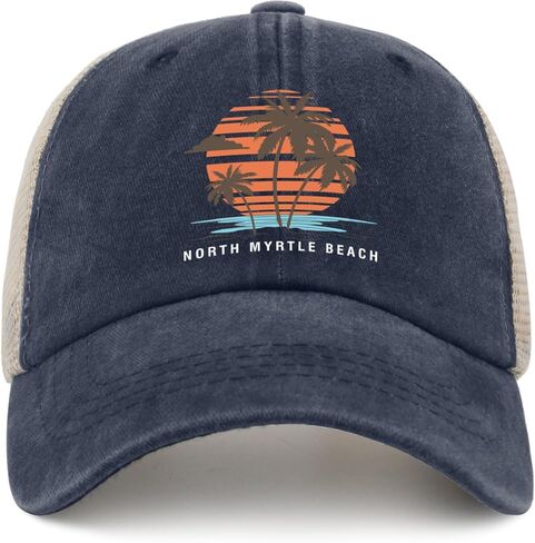 Norths Myrtle Beach Hat Trucker Hat Men Funny Mesh Hats for Summer in Saudi Arabia