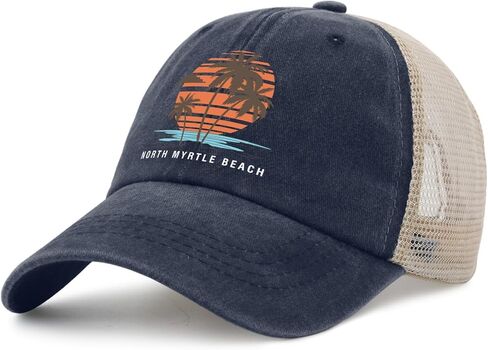 Norths Myrtle Beach Hat Trucker Hat Men Funny Mesh Hats for Summer in Saudi Arabia