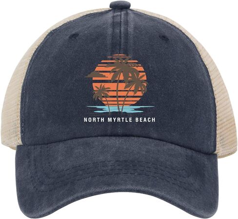 Norths Myrtle Beach Hat Trucker Hat Men Funny Mesh Hats for Summer in Saudi Arabia
