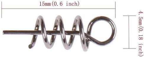 لينة إغراء الربيع تويست قفل الصيد كرنك هوك توسيط دبوس للطعوم الناعمة in Kuwait