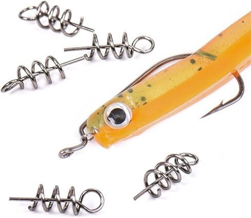 لينة إغراء الربيع تويست قفل الصيد كرنك هوك توسيط دبوس للطعوم الناعمة in Kuwait