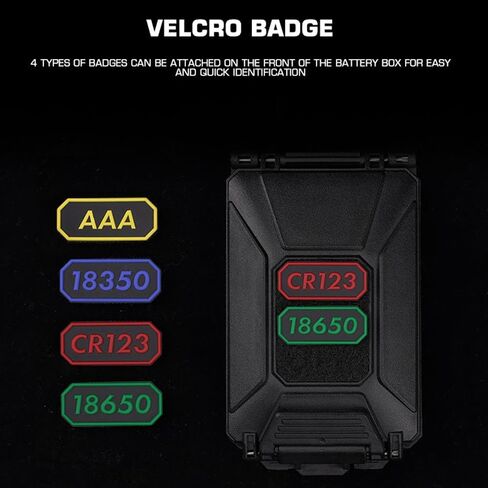 Tactical Modular Battery Storage Organizer, MOLLE Military Hunting Vest Carry 18650/AAA/CR123A/18350 Battery Box Holder Case in Saudi Arabia