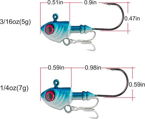 Lead Fish Jig Head Hook Fishing Jigging Stainless Steel Fishhook 3D Eyes Pike Bass Fishing Tackle in Saudi Arabia