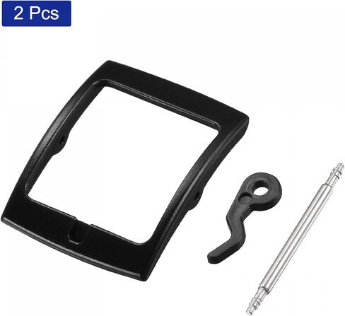 uxcell Watch Strap Clasp Replacement Plastic Buckle for 16mm Width Watch Bands Black 2 Pcs in Saudi Arabia