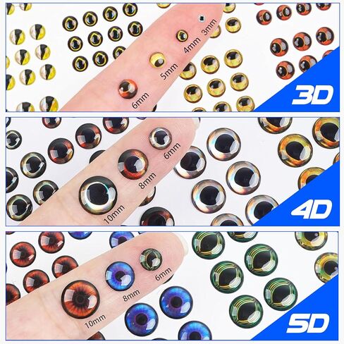 Fishing Lure Stickers Fishing Eyes Kit, 352pcs 3D 4D 5D Artificial Fishing Lure Eyes Adhesive Holographic Fish Scale Lure Tapes for Fly Tying Lures Crafts DIY Materials Tool in Saudi Arabia