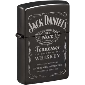 Zippo Lighter: Jack Daniel's Logo, Engraved - High Polish Black 81223