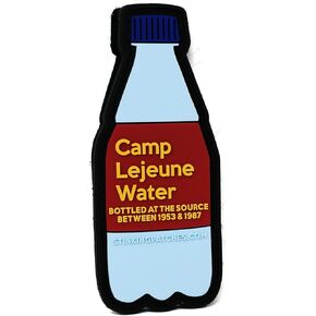Camp Lejeune Water Bottle PVC Hook and Loop Patch | Funny Tactical Patch