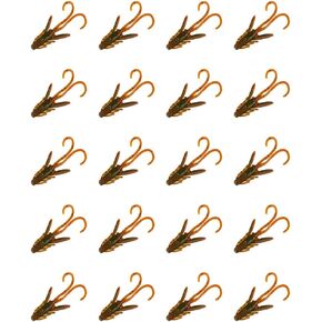 20Pcs Mini Soft Plastic Lures, Bionic Fishing Baits, Artificial Fishing Lures Elastic Lightweight Lure Cricket Shape
